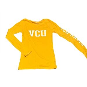 VCU Women's Long Sleeve Yellow Tee